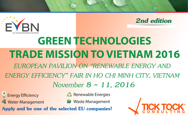 Green Technologies Trade Mission to Vietnam – November 8-11